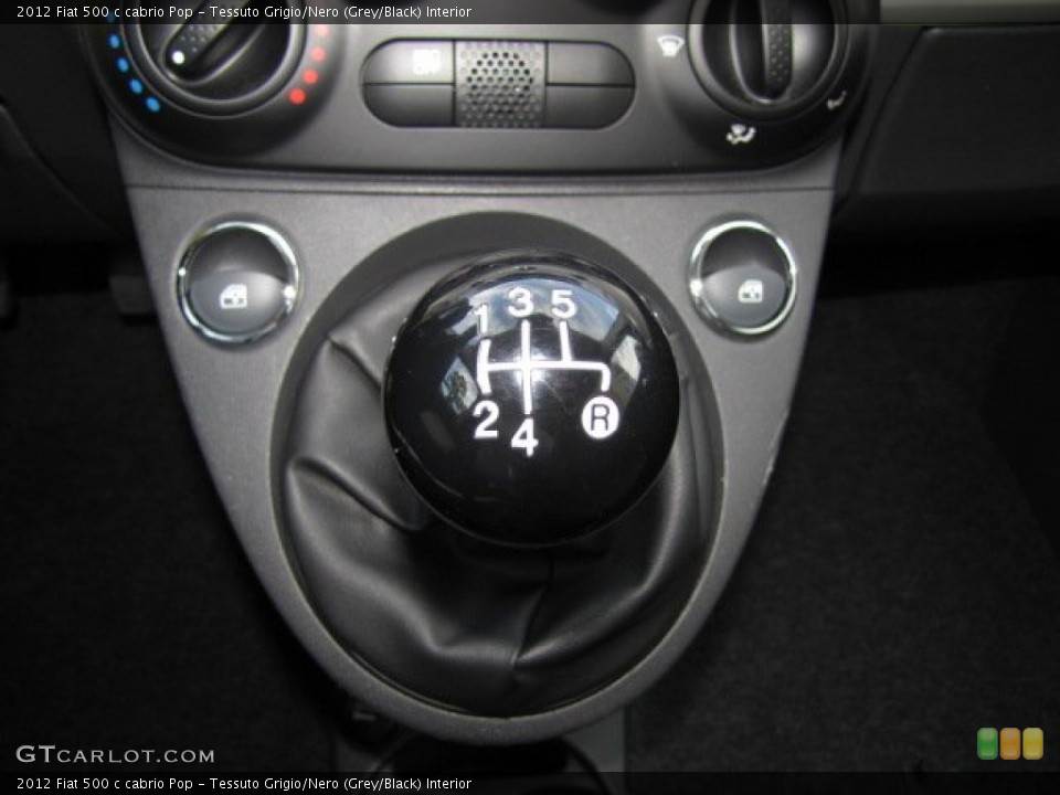 Tessuto Grigio/Nero (Grey/Black) Interior Transmission for the 2012 Fiat 500 c cabrio Pop #75311628