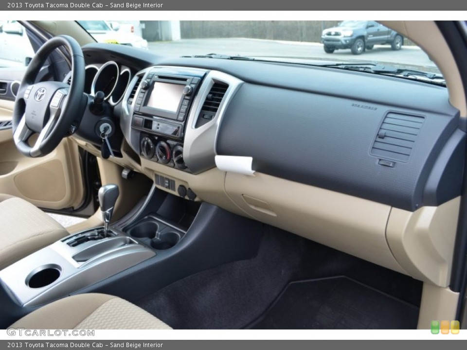 Sand Beige Interior Dashboard for the 2013 Toyota Tacoma Double Cab #75315397
