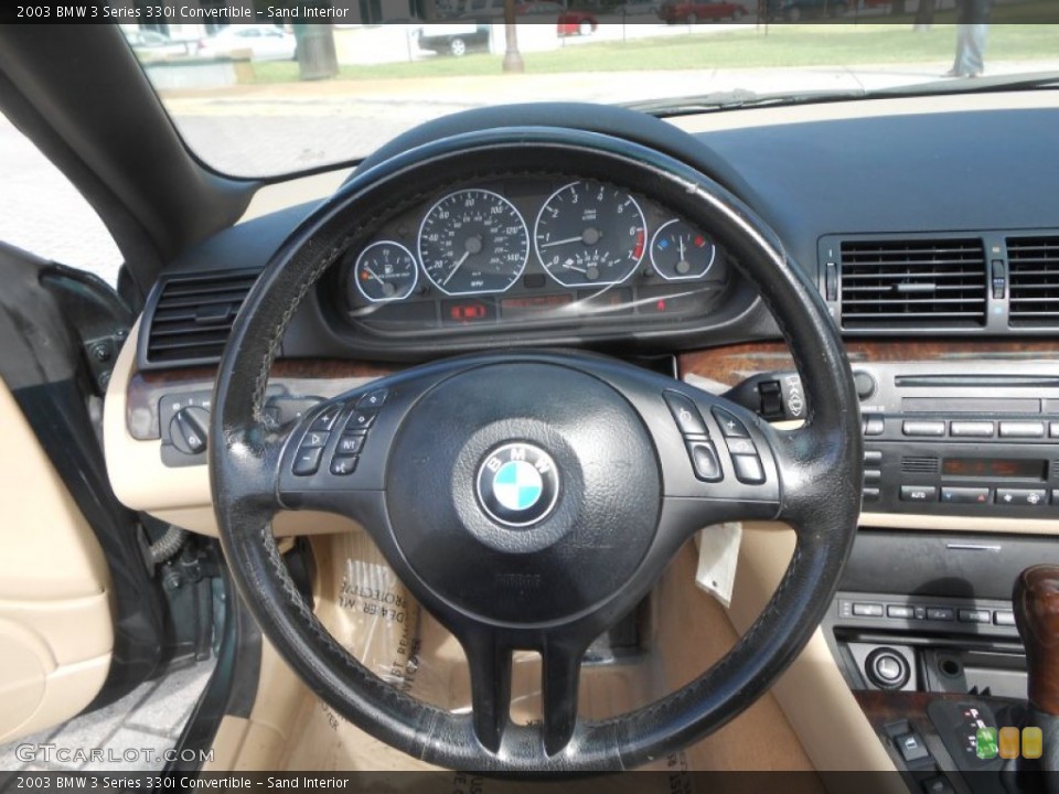 Sand Interior Steering Wheel for the 2003 BMW 3 Series 330i Convertible #75315795