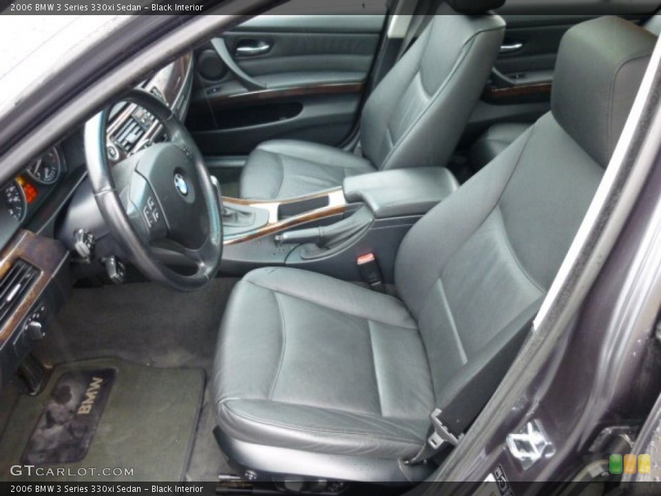 Black Interior Front Seat for the 2006 BMW 3 Series 330xi Sedan #75316212