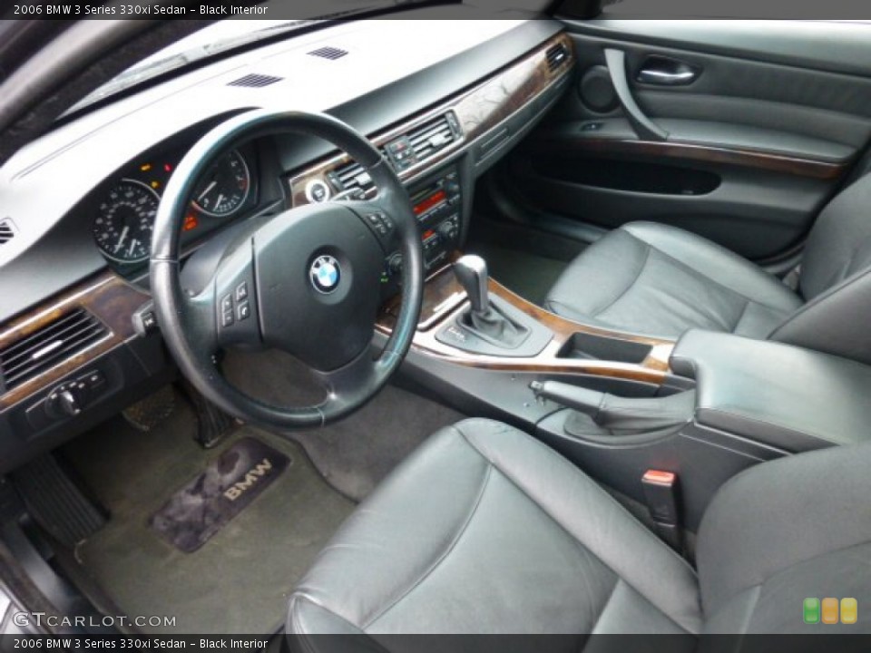 Black Interior Prime Interior for the 2006 BMW 3 Series 330xi Sedan #75316217