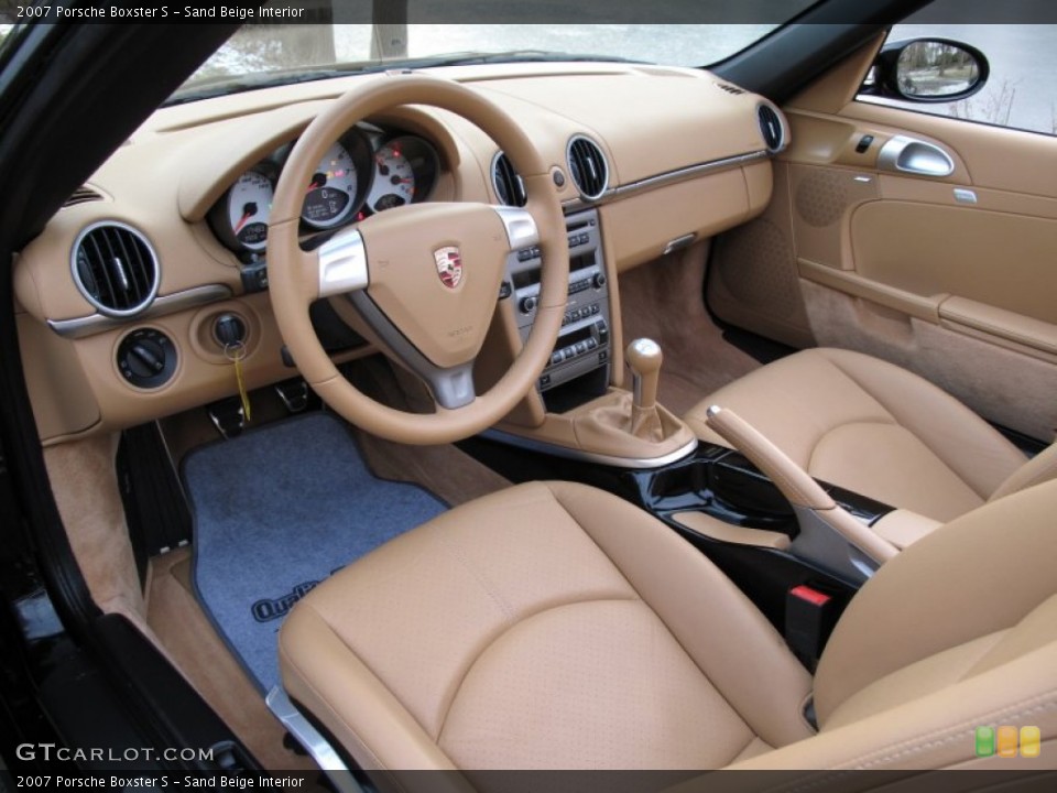Sand Beige Interior Prime Interior for the 2007 Porsche Boxster S #75316566