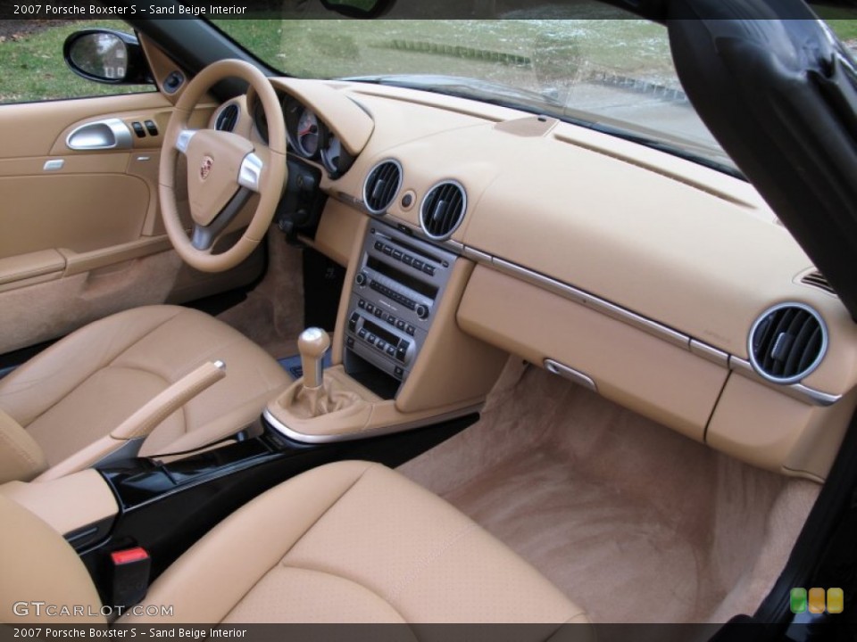 Sand Beige Interior Dashboard for the 2007 Porsche Boxster S #75316602