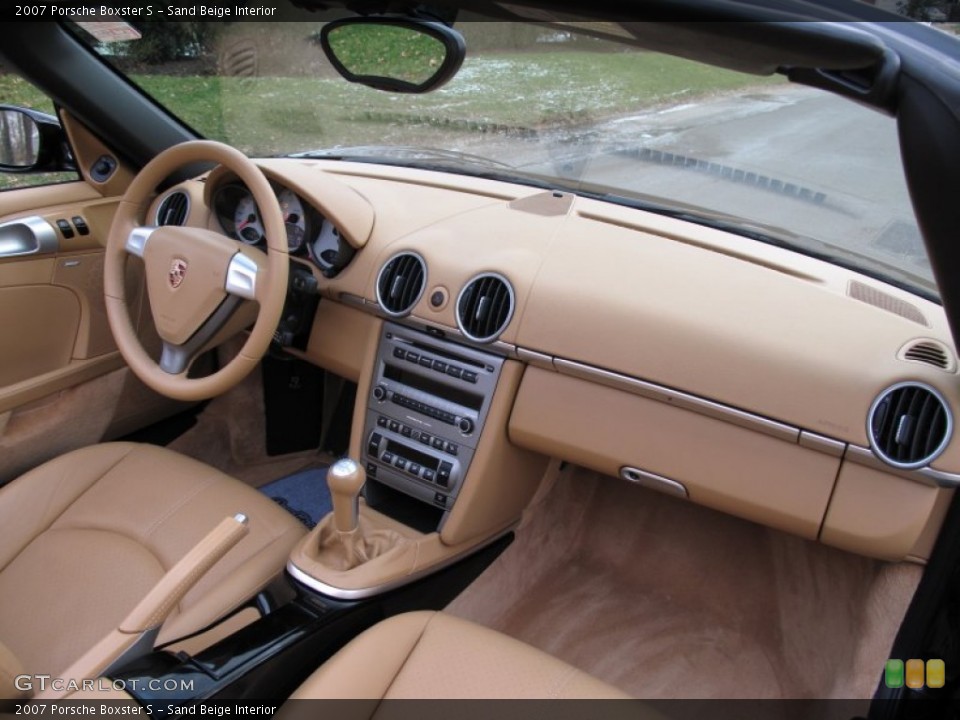 Sand Beige Interior Dashboard for the 2007 Porsche Boxster S #75316656