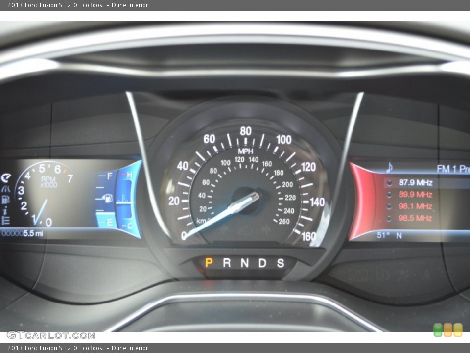 Dune Interior Gauges for the 2013 Ford Fusion SE 2.0 EcoBoost #75317322