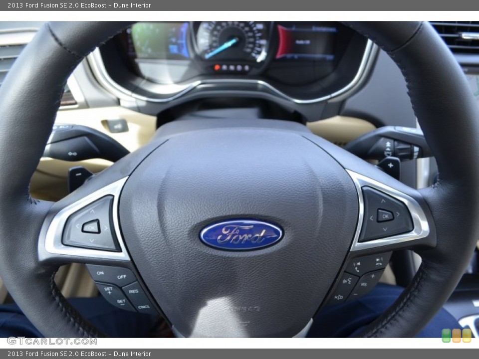 Dune Interior Steering Wheel for the 2013 Ford Fusion SE 2.0 EcoBoost #75317344