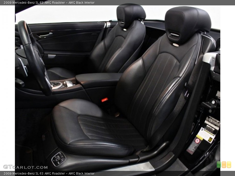AMG Black Interior Front Seat for the 2009 Mercedes-Benz SL 63 AMG Roadster #75317649