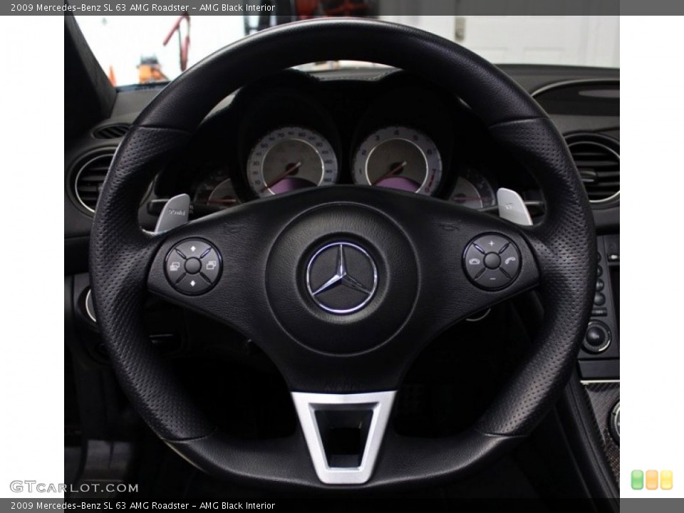 AMG Black Interior Steering Wheel for the 2009 Mercedes-Benz SL 63 AMG Roadster #75317769