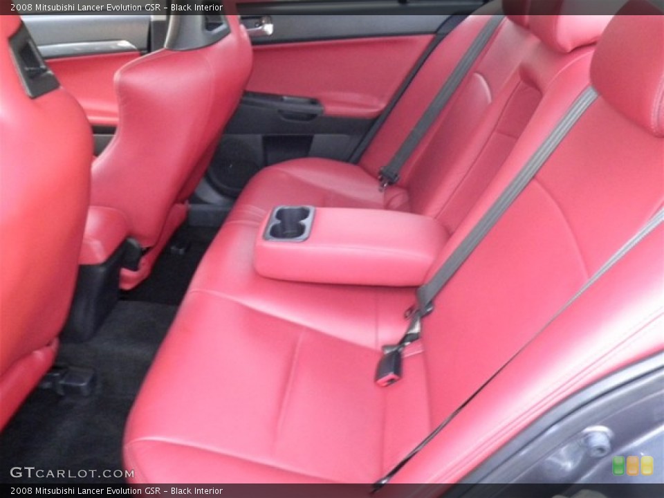 Black Interior Rear Seat for the 2008 Mitsubishi Lancer Evolution GSR #75317840