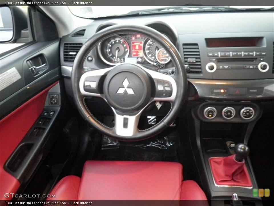 Black Interior Dashboard for the 2008 Mitsubishi Lancer Evolution GSR #75317862