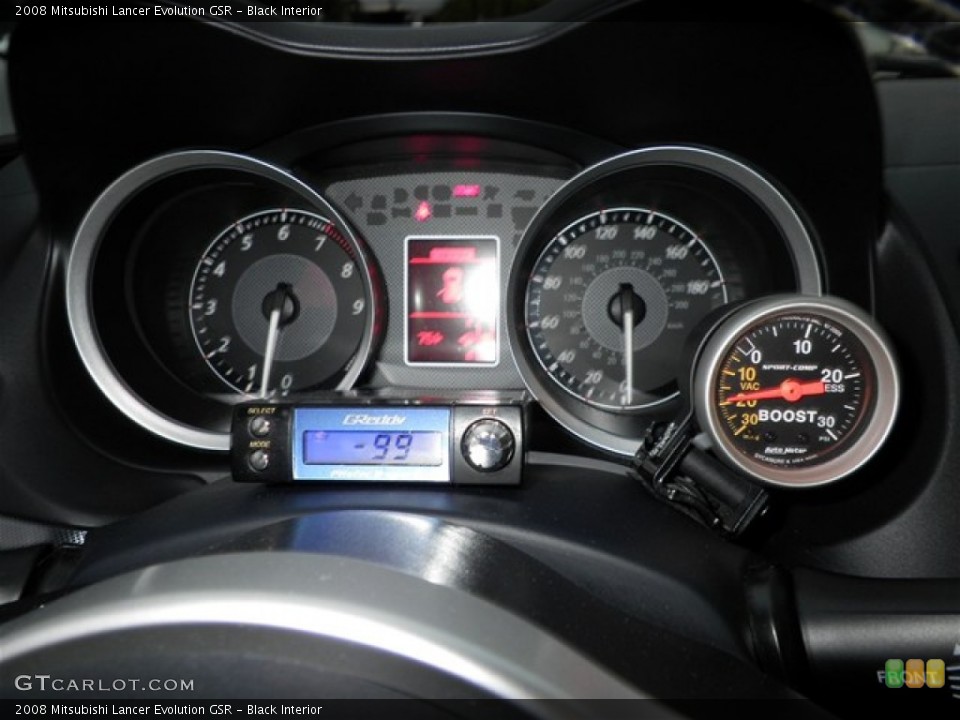 Black Interior Gauges for the 2008 Mitsubishi Lancer Evolution GSR #75317888