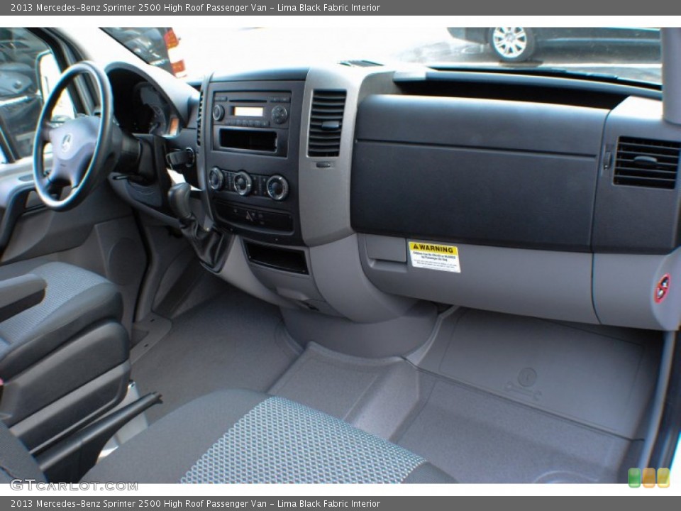Lima Black Fabric Interior Dashboard for the 2013 Mercedes-Benz Sprinter 2500 High Roof Passenger Van #75321695