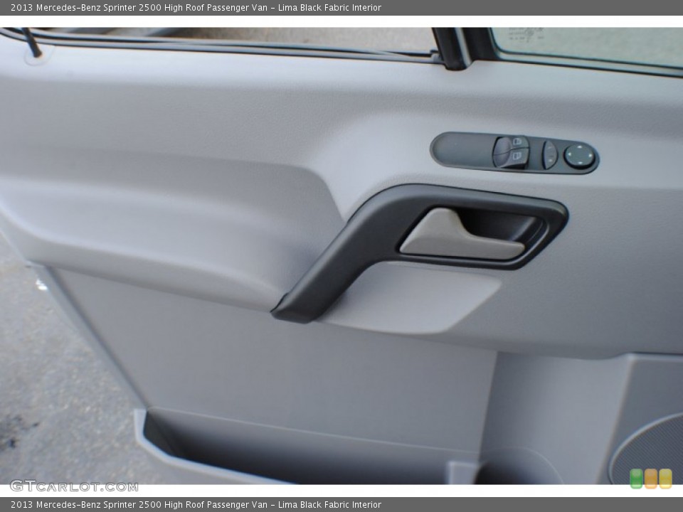 Lima Black Fabric Interior Door Panel for the 2013 Mercedes-Benz Sprinter 2500 High Roof Passenger Van #75321729