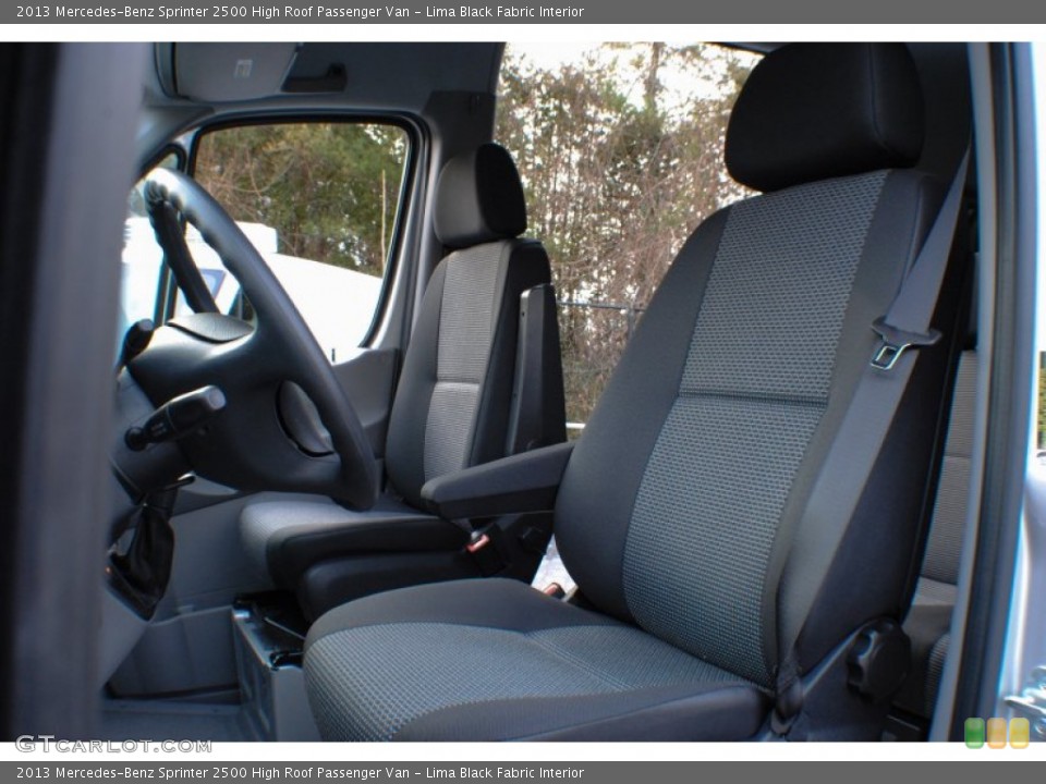 Lima Black Fabric Interior Front Seat for the 2013 Mercedes-Benz Sprinter 2500 High Roof Passenger Van #75321748