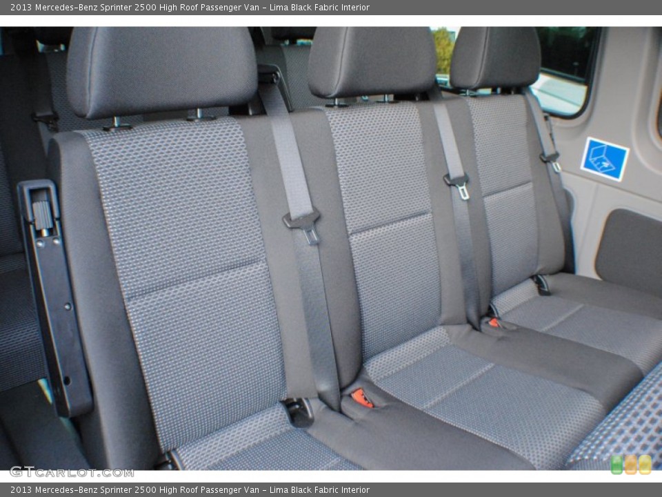 Lima Black Fabric Interior Rear Seat for the 2013 Mercedes-Benz Sprinter 2500 High Roof Passenger Van #75321822