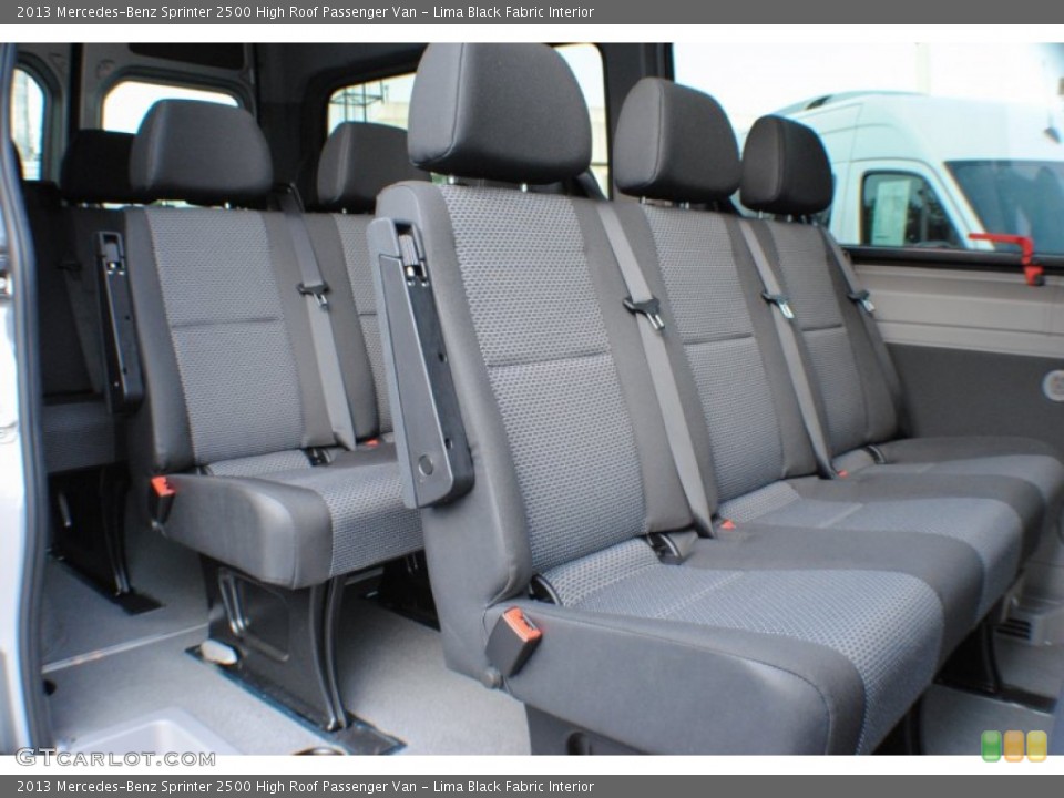 Lima Black Fabric Interior Rear Seat for the 2013 Mercedes-Benz Sprinter 2500 High Roof Passenger Van #75321849