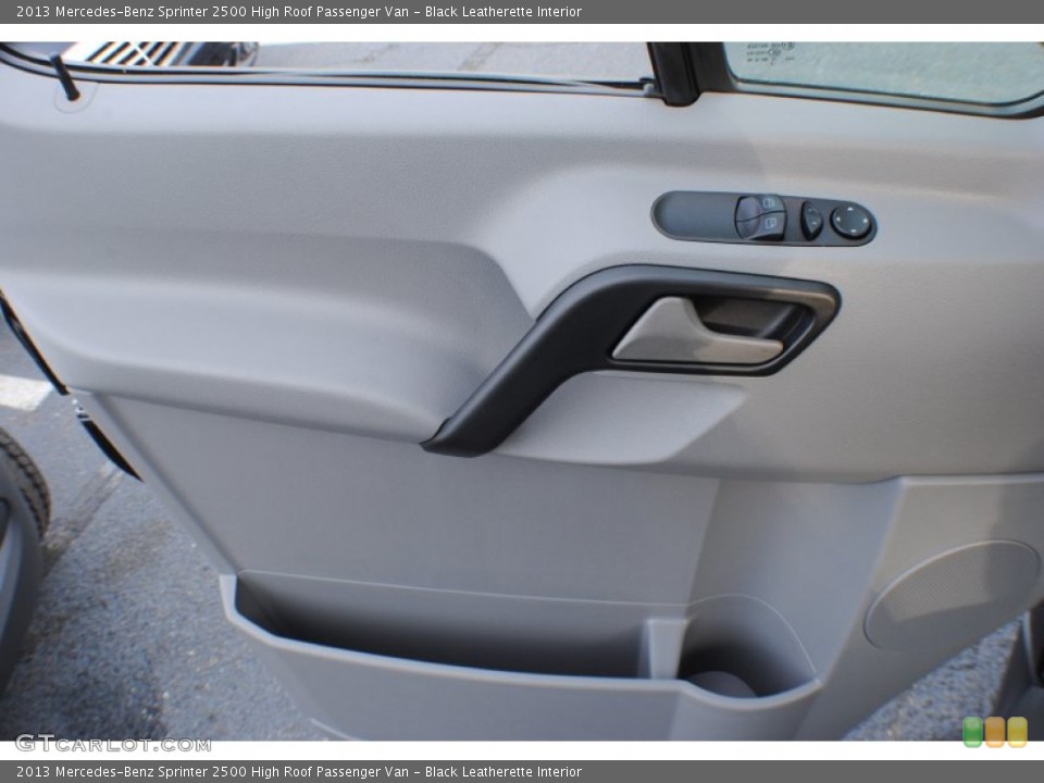 Black Leatherette Interior Door Panel for the 2013 Mercedes-Benz Sprinter 2500 High Roof Passenger Van #75322050