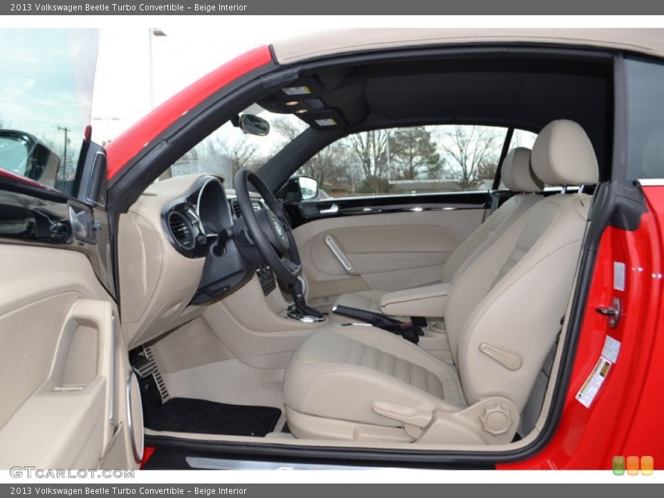 Beige Interior Photo for the 2013 Volkswagen Beetle Turbo Convertible #75325026