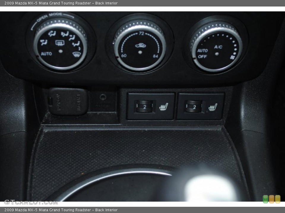 Black Interior Controls for the 2009 Mazda MX-5 Miata Grand Touring Roadster #75327987