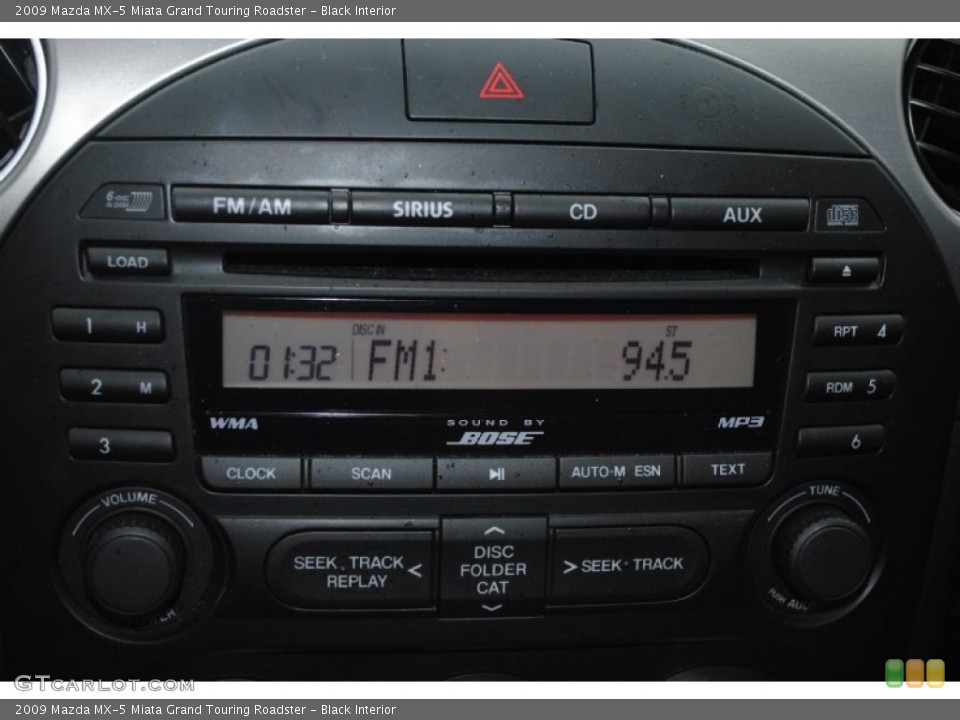 Black Interior Audio System for the 2009 Mazda MX-5 Miata Grand Touring Roadster #75328000