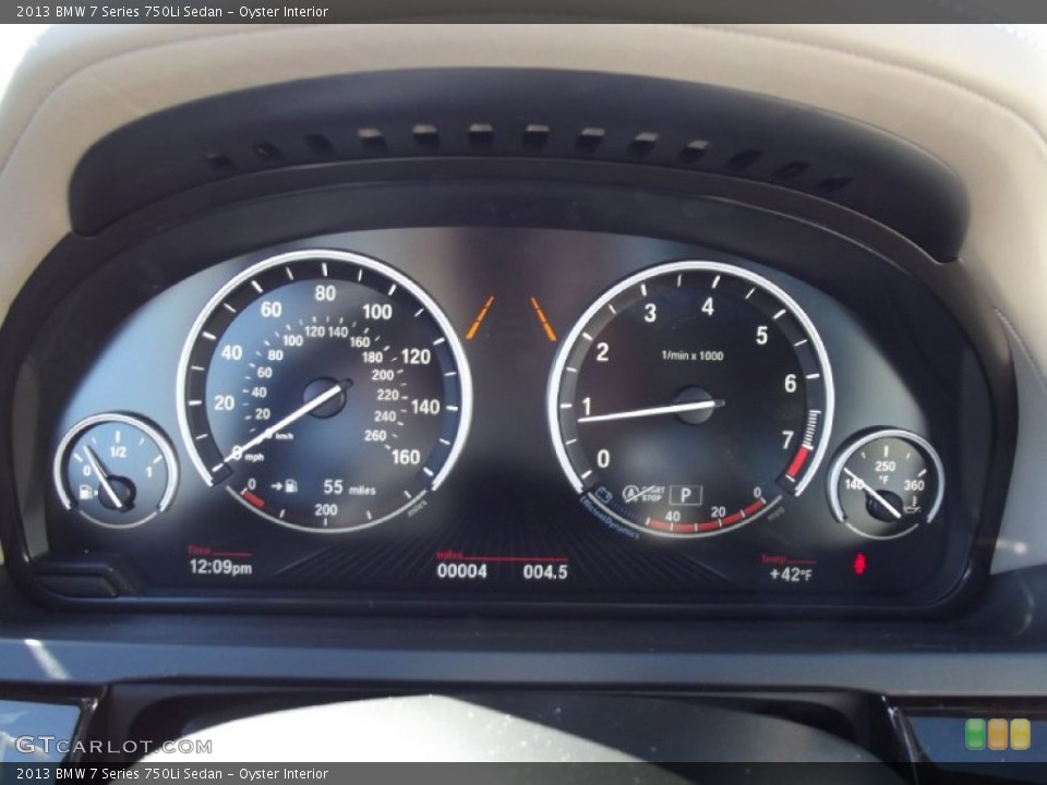 Oyster Interior Gauges for the 2013 BMW 7 Series 750Li Sedan #75328254