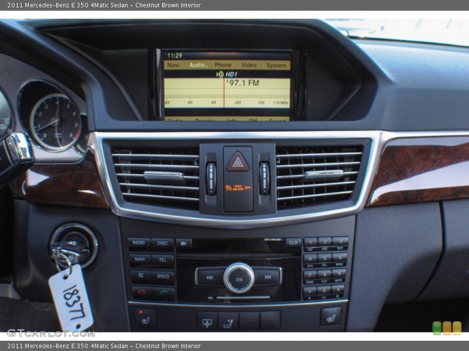 Chestnut Brown Interior Controls for the 2011 Mercedes-Benz E 350 4Matic Sedan #75329289