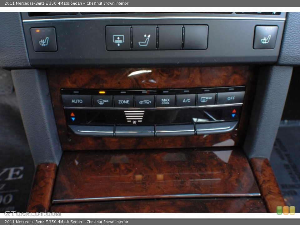 Chestnut Brown Interior Controls for the 2011 Mercedes-Benz E 350 4Matic Sedan #75329308