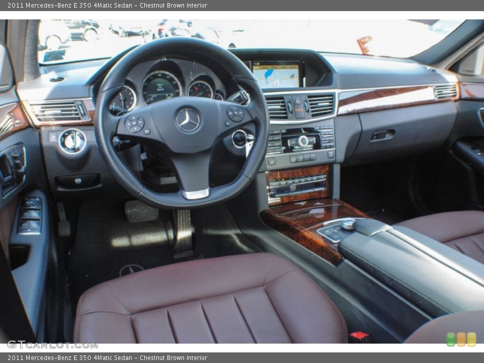 Chestnut Brown Interior Photo for the 2011 Mercedes-Benz E 350 4Matic Sedan #75329376
