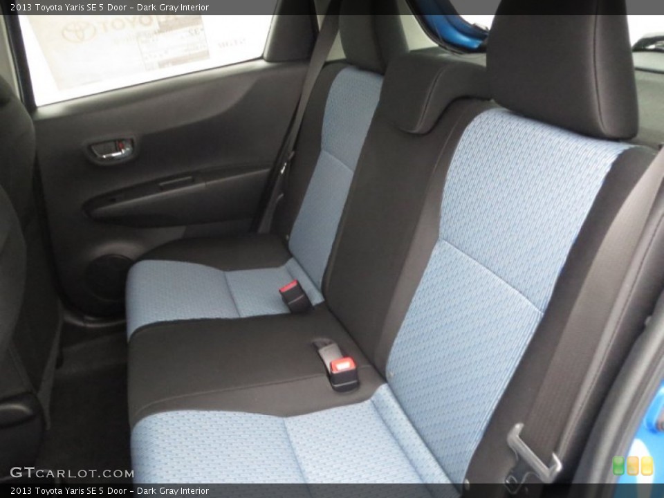 Dark Gray Interior Rear Seat for the 2013 Toyota Yaris SE 5 Door #75329787