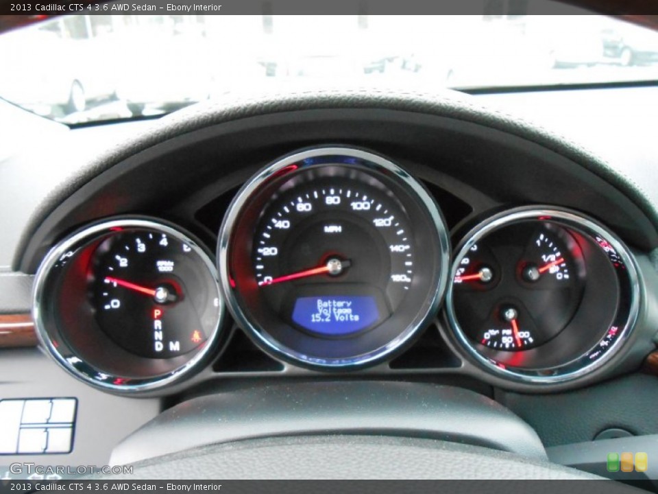 Ebony Interior Gauges for the 2013 Cadillac CTS 4 3.6 AWD Sedan #75330390