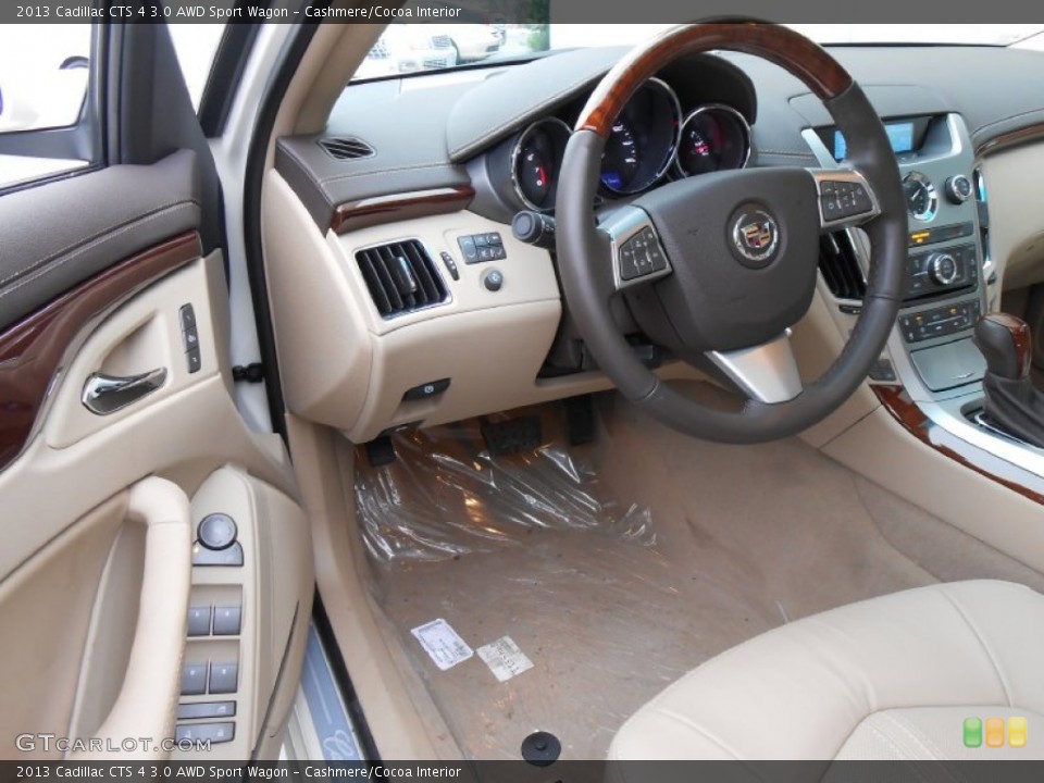 Cashmere/Cocoa Interior Photo for the 2013 Cadillac CTS 4 3.0 AWD Sport Wagon #75330546