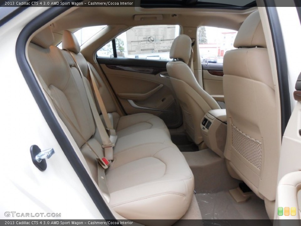 Cashmere/Cocoa Interior Rear Seat for the 2013 Cadillac CTS 4 3.0 AWD Sport Wagon #75330556