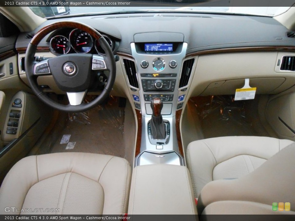 Cashmere/Cocoa Interior Dashboard for the 2013 Cadillac CTS 4 3.0 AWD Sport Wagon #75330597