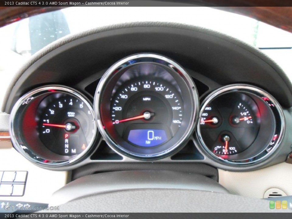 Cashmere/Cocoa Interior Gauges for the 2013 Cadillac CTS 4 3.0 AWD Sport Wagon #75330654