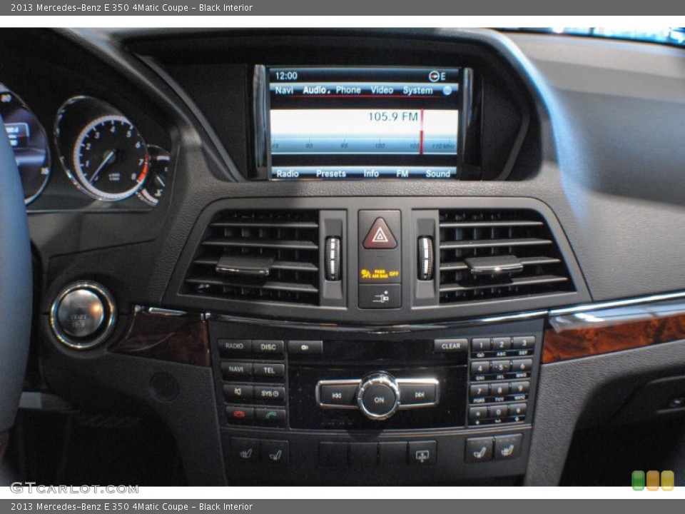 Black Interior Controls for the 2013 Mercedes-Benz E 350 4Matic Coupe #75331157