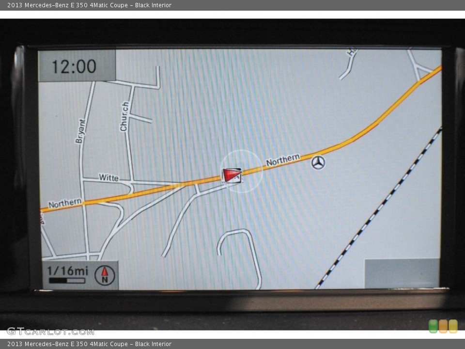 Black Interior Navigation for the 2013 Mercedes-Benz E 350 4Matic Coupe #75331170