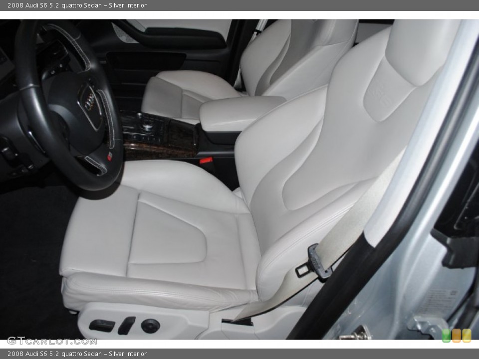 Silver Interior Front Seat for the 2008 Audi S6 5.2 quattro Sedan #75331600