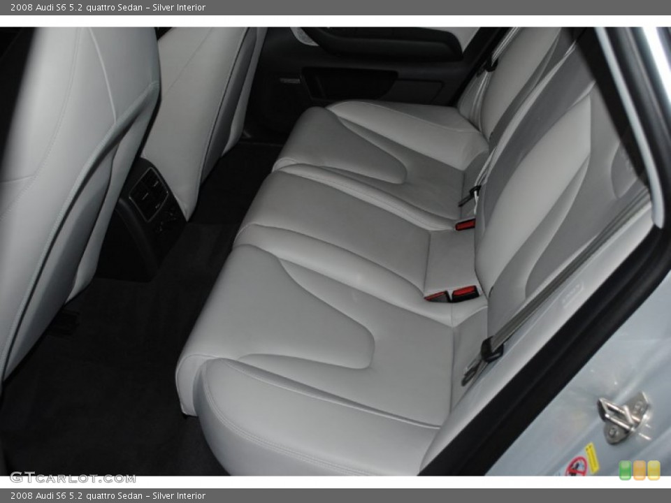 Silver Interior Rear Seat for the 2008 Audi S6 5.2 quattro Sedan #75331626