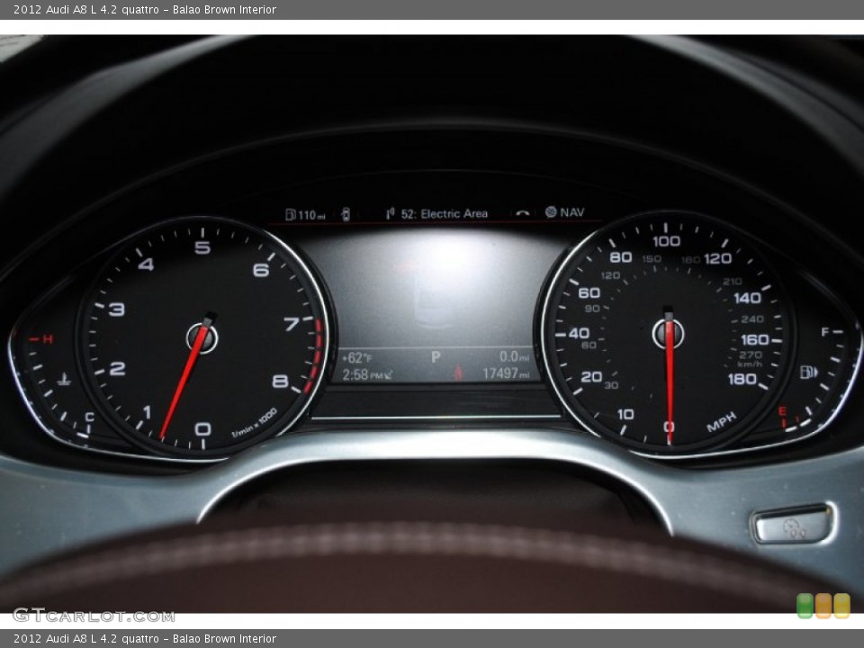 Balao Brown Interior Gauges for the 2012 Audi A8 L 4.2 quattro #75333381