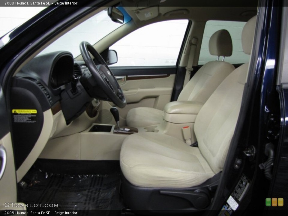 Beige Interior Front Seat for the 2008 Hyundai Santa Fe SE #75334689