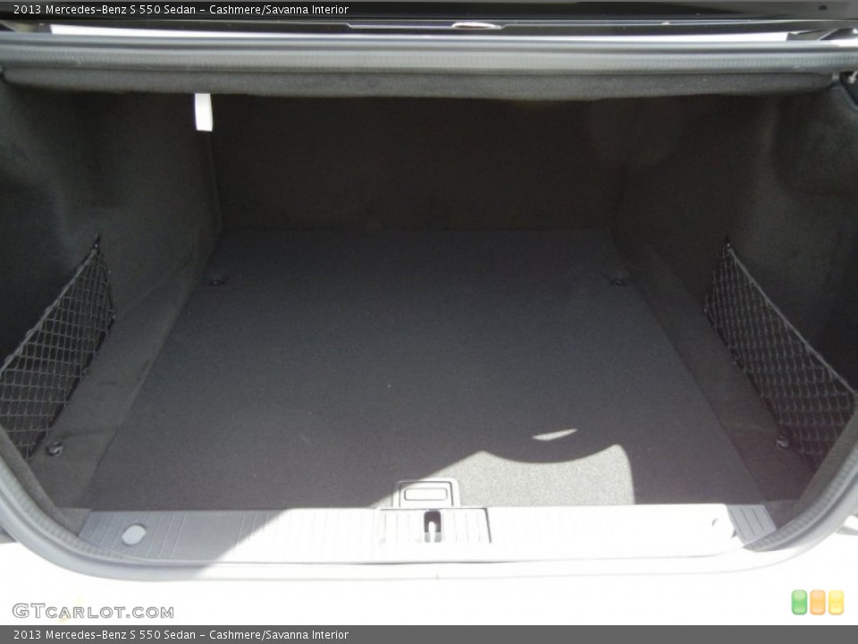 Cashmere/Savanna Interior Trunk for the 2013 Mercedes-Benz S 550 Sedan #75337408
