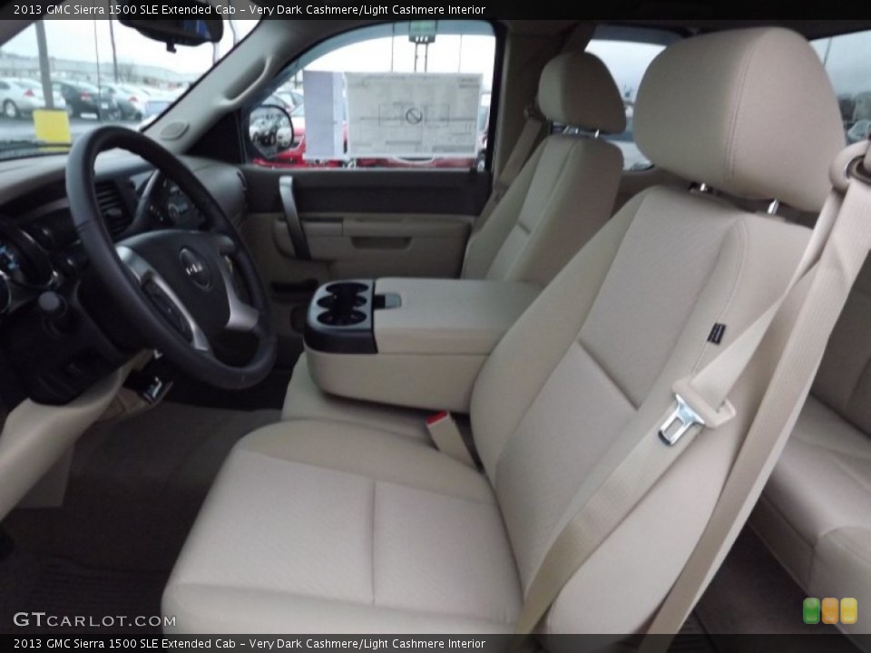 Very Dark Cashmere/Light Cashmere Interior Photo for the 2013 GMC Sierra 1500 SLE Extended Cab #75339136