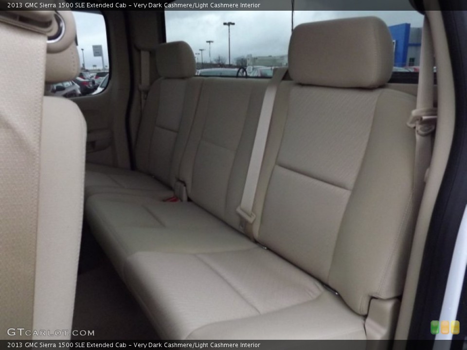 Very Dark Cashmere/Light Cashmere Interior Rear Seat for the 2013 GMC Sierra 1500 SLE Extended Cab #75339181