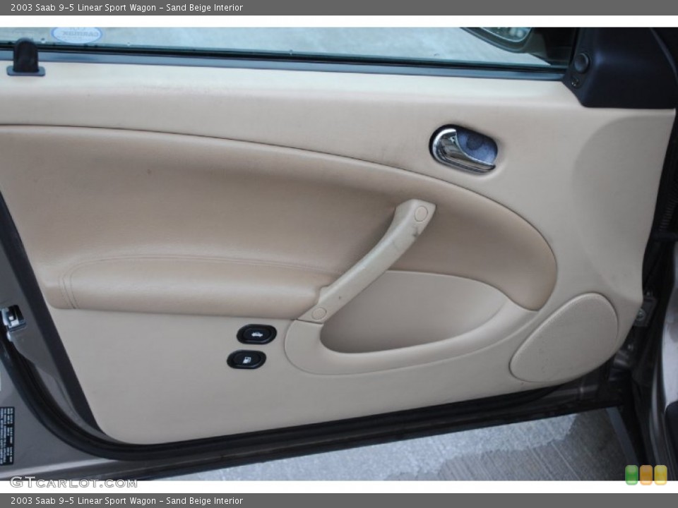 Sand Beige Interior Door Panel for the 2003 Saab 9-5 Linear Sport Wagon #75339617