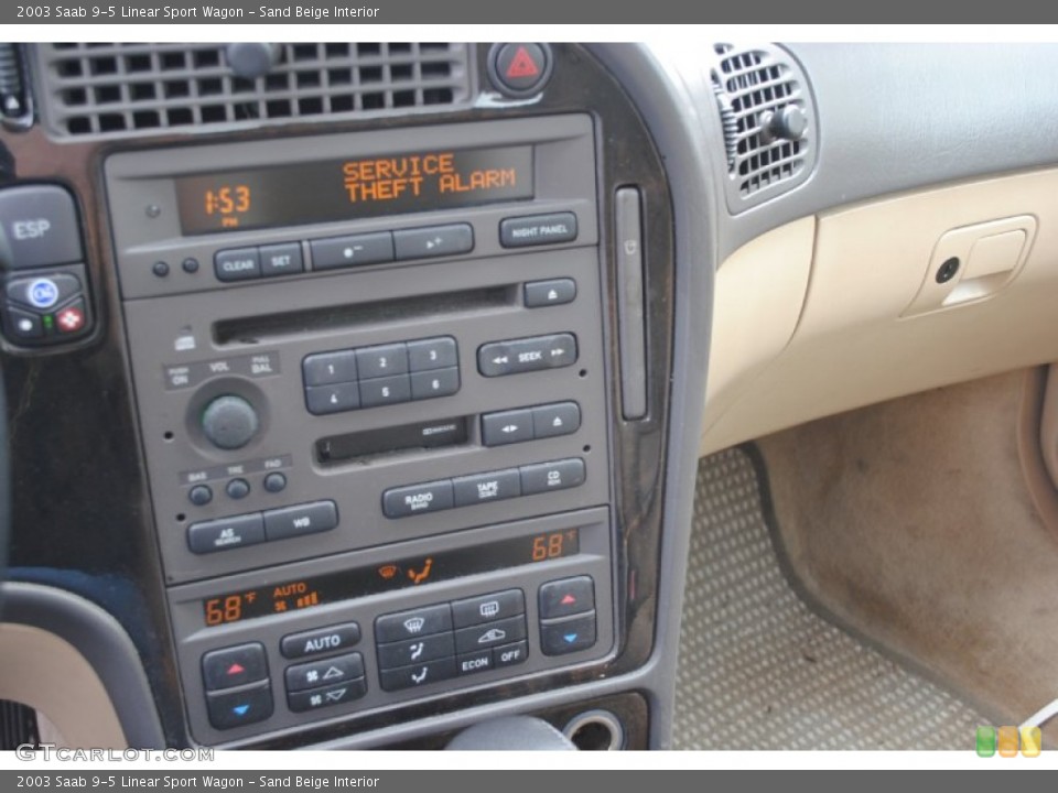 Sand Beige Interior Controls for the 2003 Saab 9-5 Linear Sport Wagon #75339793