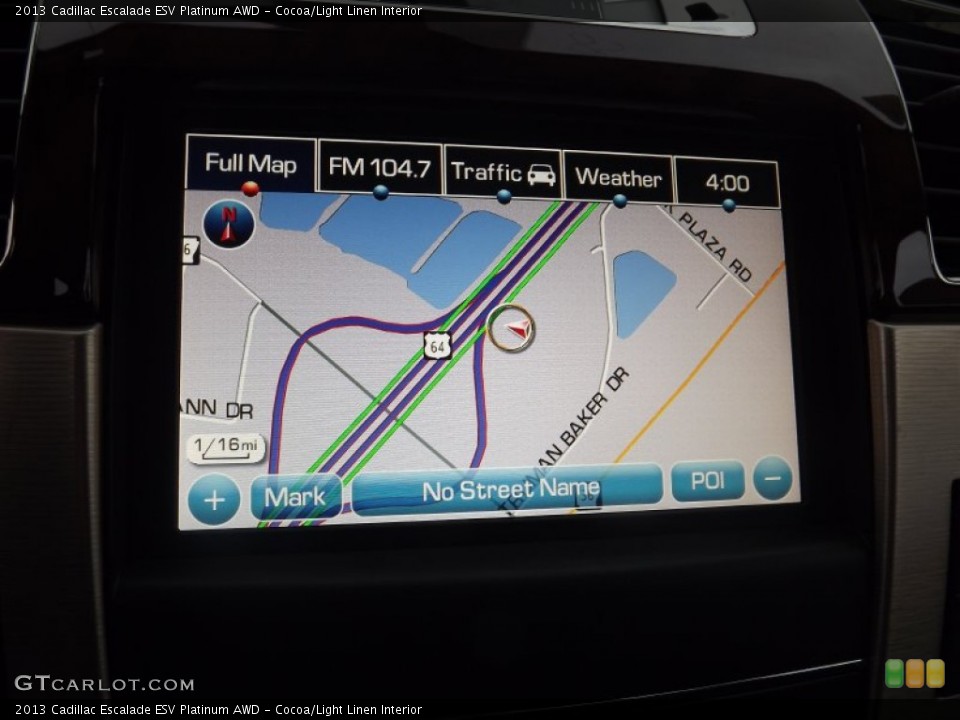 Cocoa/Light Linen Interior Navigation for the 2013 Cadillac Escalade ESV Platinum AWD #75340084