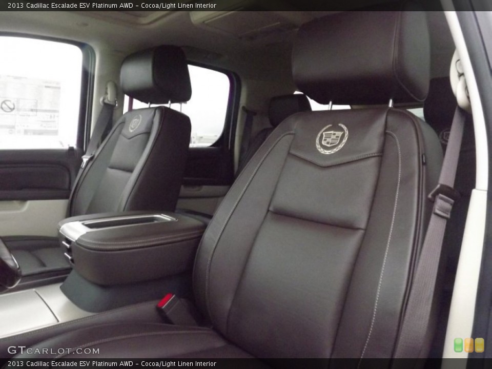 Cocoa/Light Linen Interior Photo for the 2013 Cadillac Escalade ESV Platinum AWD #75340129