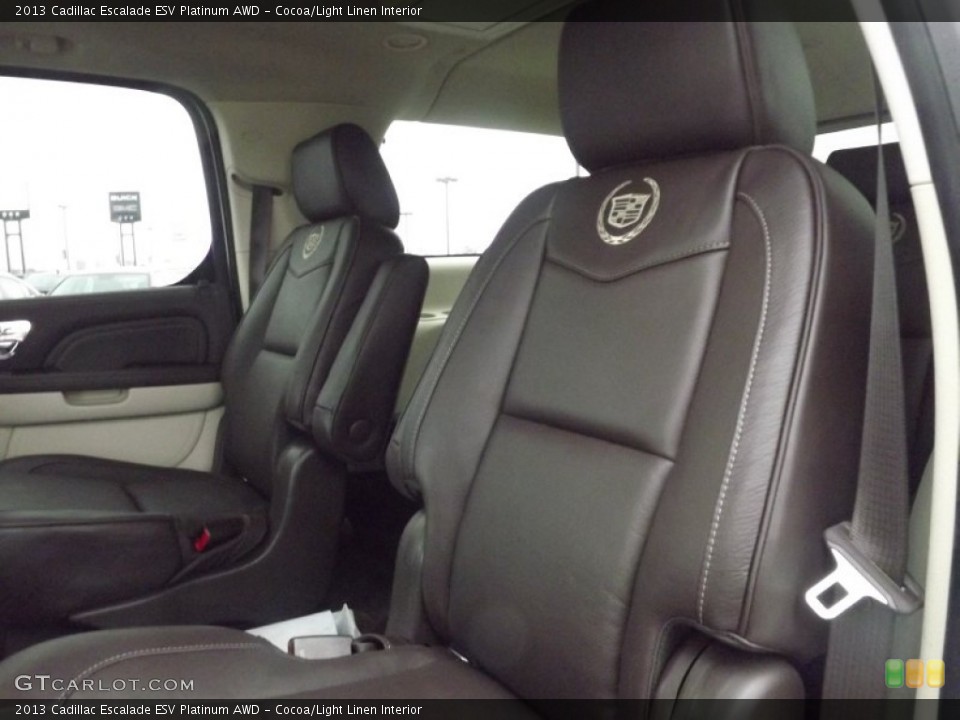 Cocoa/Light Linen Interior Photo for the 2013 Cadillac Escalade ESV Platinum AWD #75340186