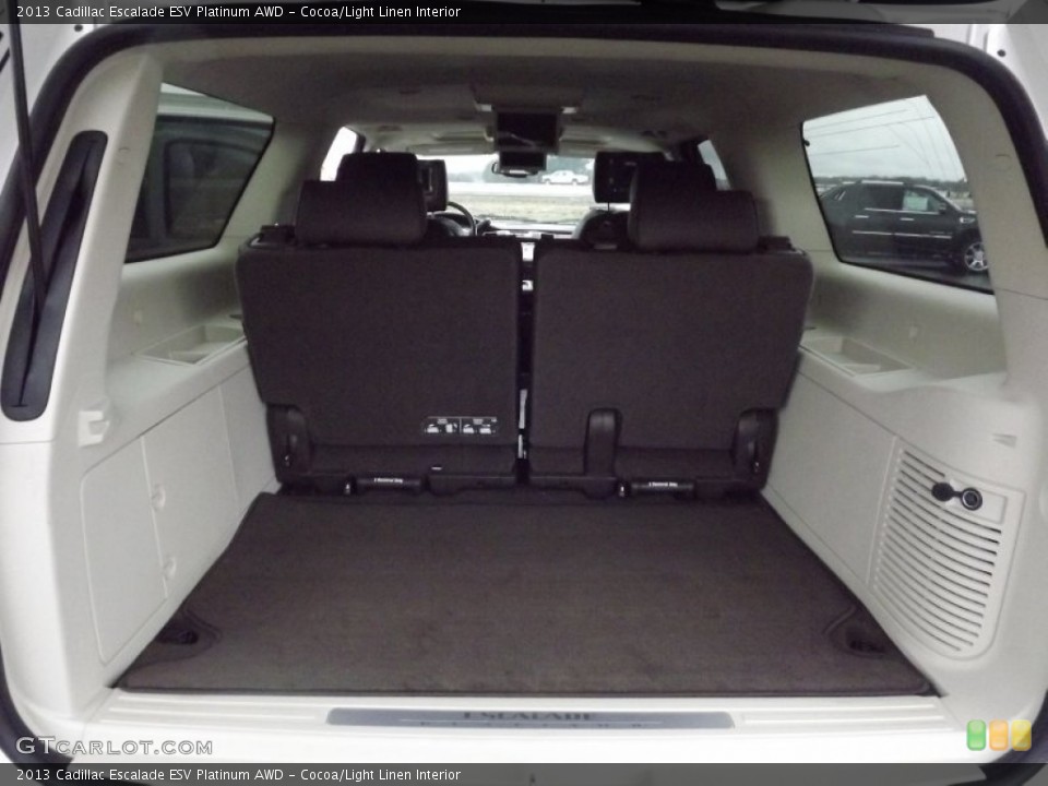 Cocoa/Light Linen Interior Trunk for the 2013 Cadillac Escalade ESV Platinum AWD #75340276