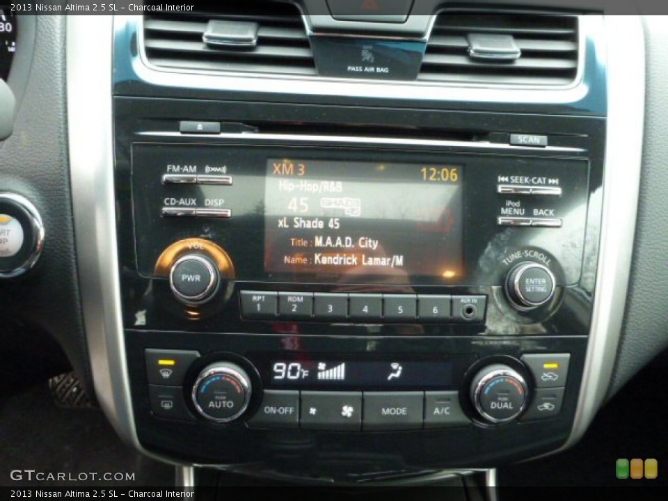 Charcoal Interior Controls for the 2013 Nissan Altima 2.5 SL #75340651
